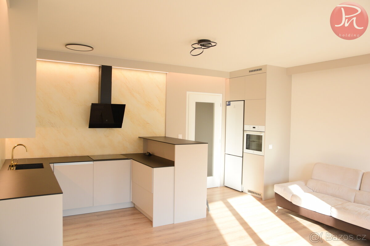 Pronájem luxusního bytu 1+kk – novostavba, 48,63 m², lodžie, - 5