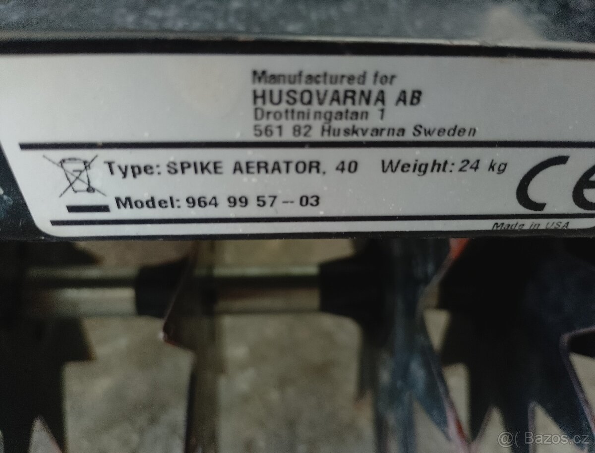 Provzdušňovač, prořezáváč Husqvarna AB,jako vari - 5