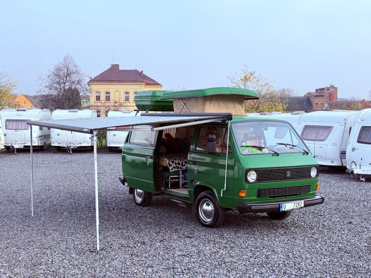 VW T3 Caravelle 1983/VETERÁNSKÉ SPZ/1.9L BENZÍN/BEZ KOROZE - 5