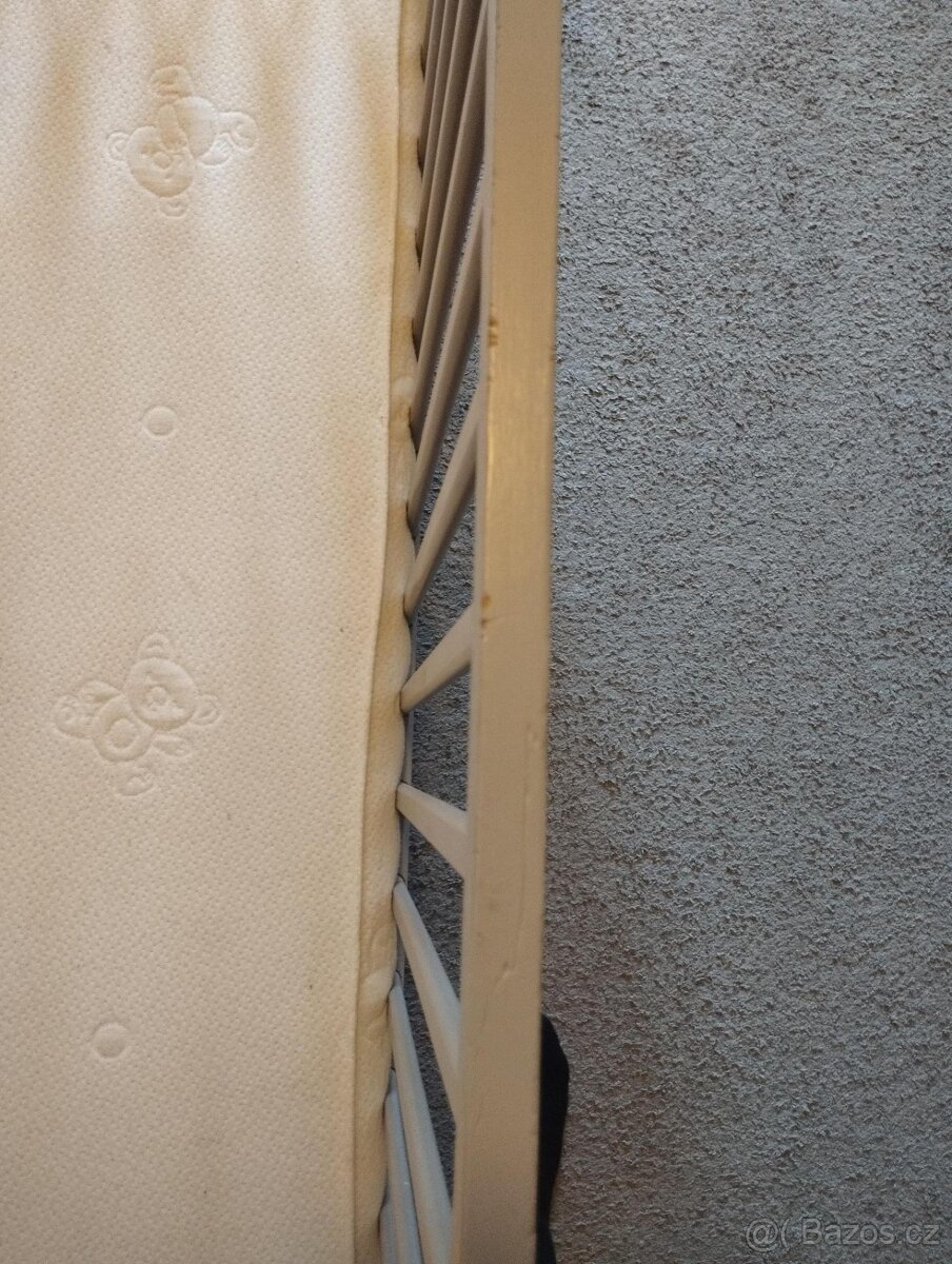 Dětská postýlka s matrací a nebesy - 5