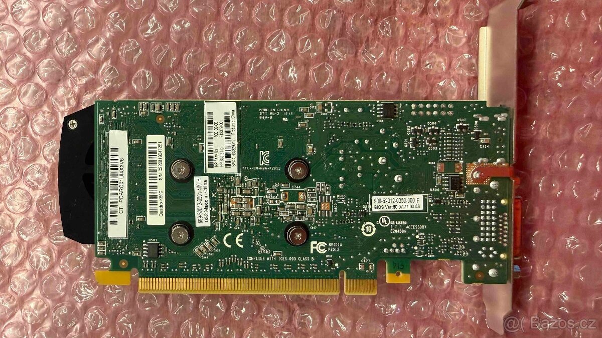 NVIDIA Quadro K600 1GB - GDDR3, PCIe x16 3.0 - 5