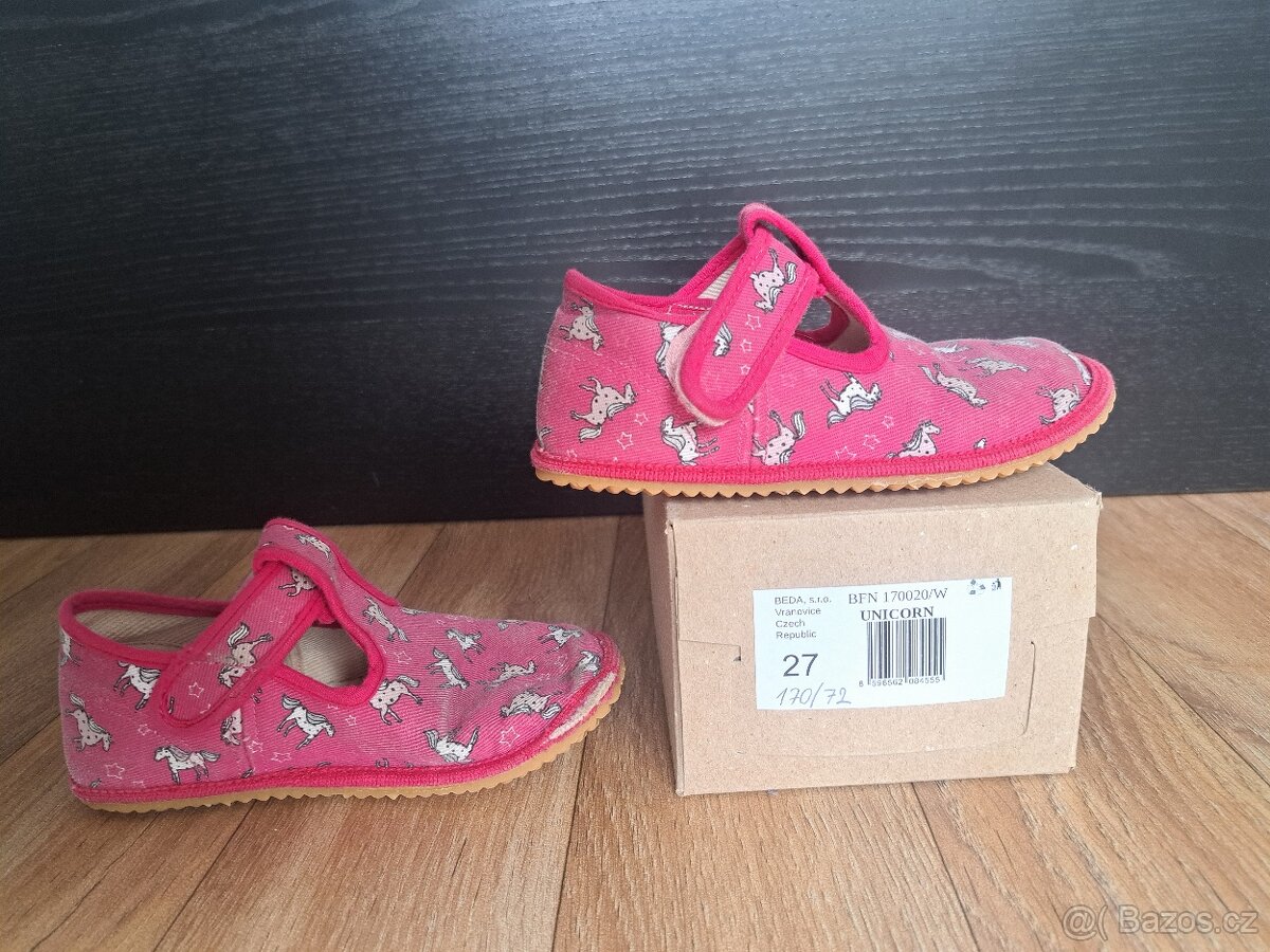 Dětské bačkory BEDA vel. 27 - 5