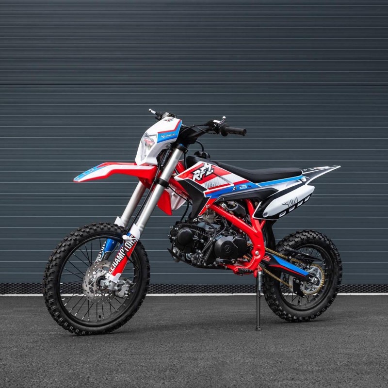 Pitbike Leramotors Thunder 125ccm, kola 17/14, cervena