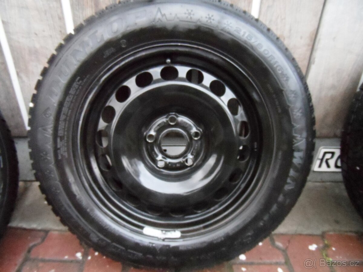 Komplet Zimní Sada Dunlop +Poklice 215/60/16 ET 41 5X112 - 5