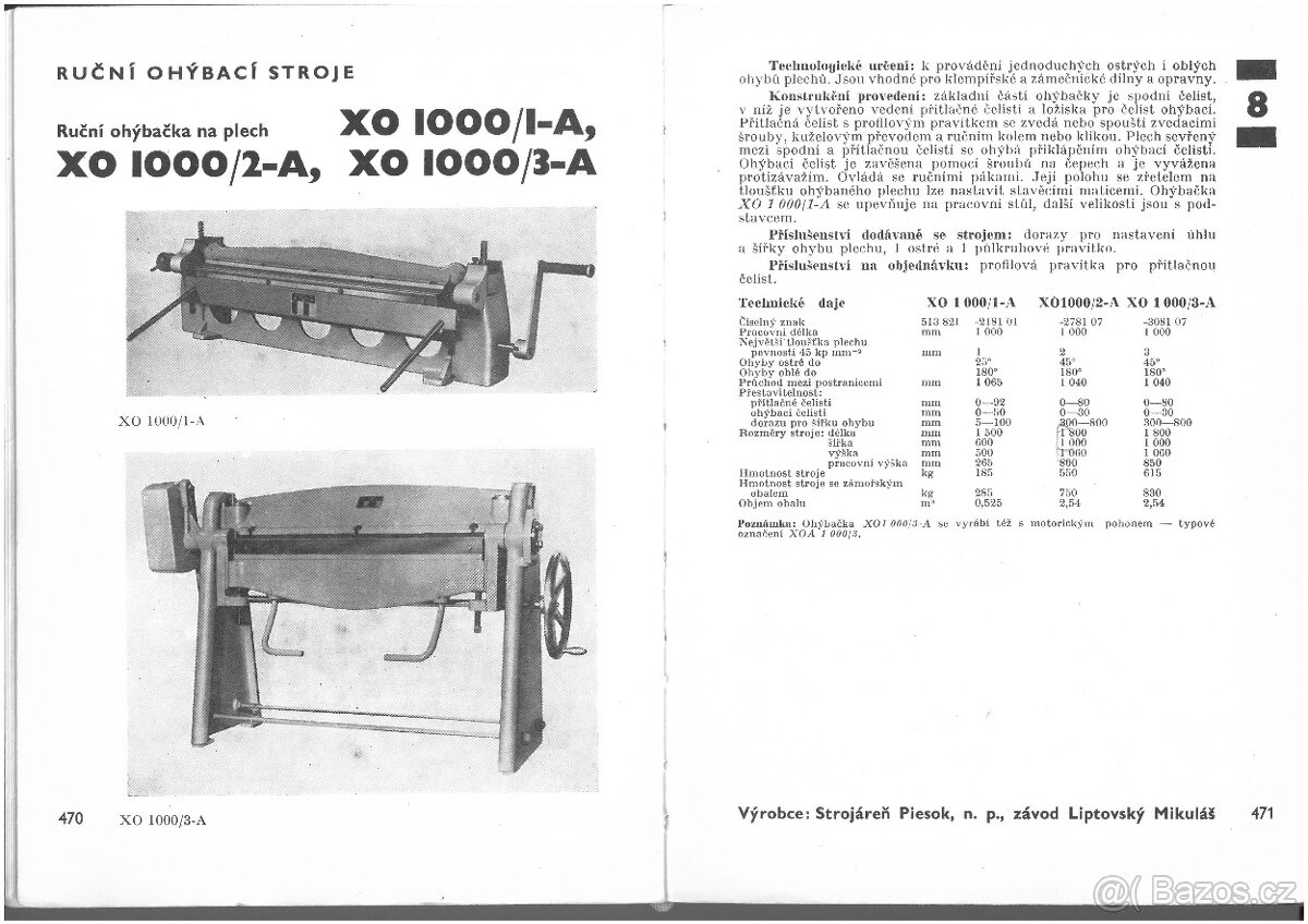 Ruční ohýbačka XO1000/1 - 5
