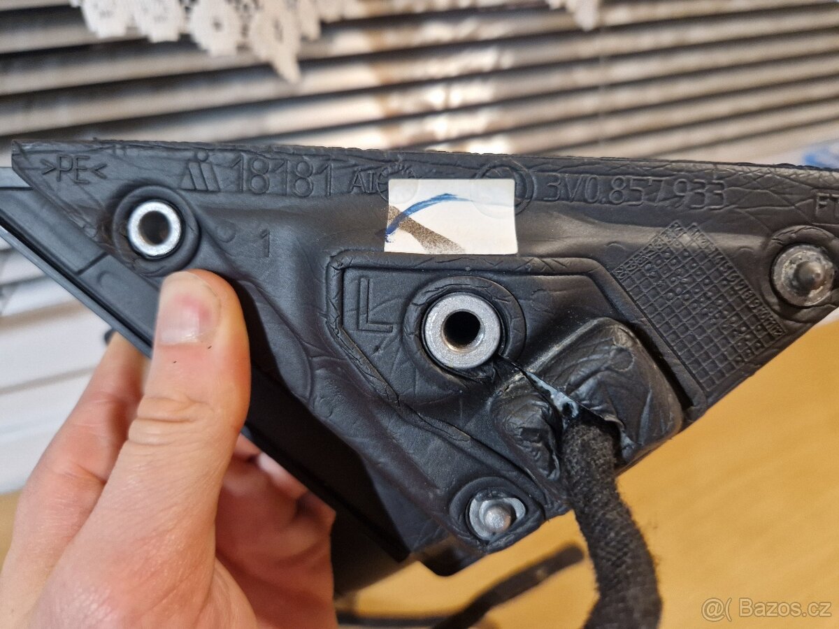 Levé zrcátko - Škoda Superb 3 III - hnedé - 5