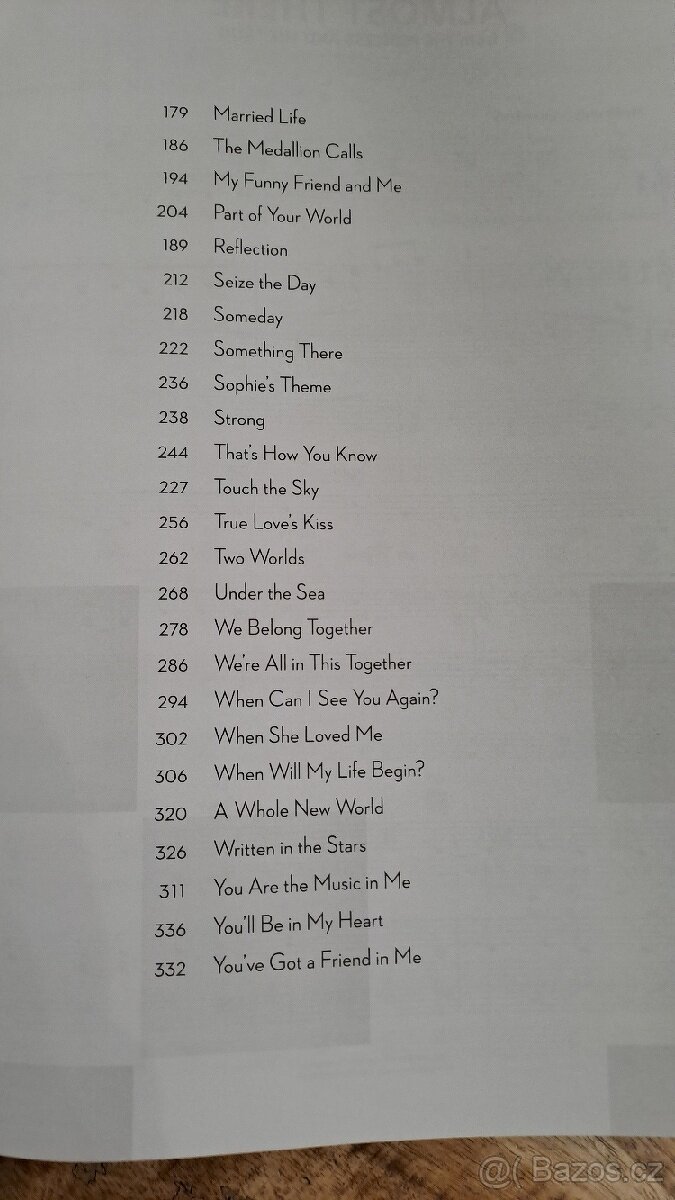 Zpěvník Disney - songbook - 5