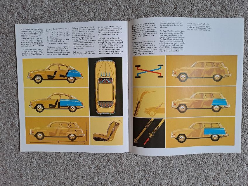 Prospekt automobilu SAAB V4 z roku 1970, dobový - 5