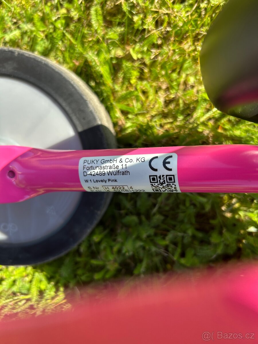 Dětské odrážedlo Puky růžové - 5