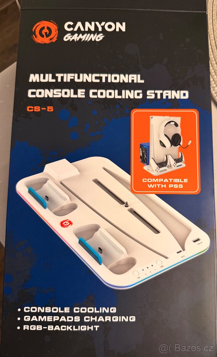 Canyon multifunkční chladící stojan pro PS5 - 5