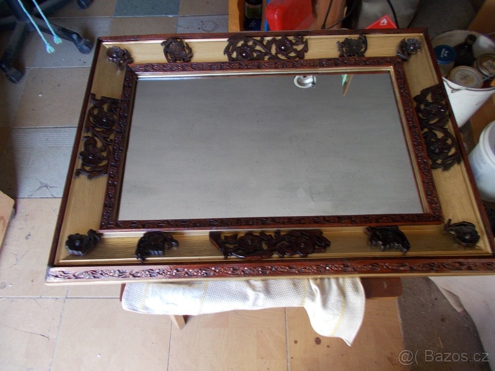 Zrcadlo dřevěné - 5