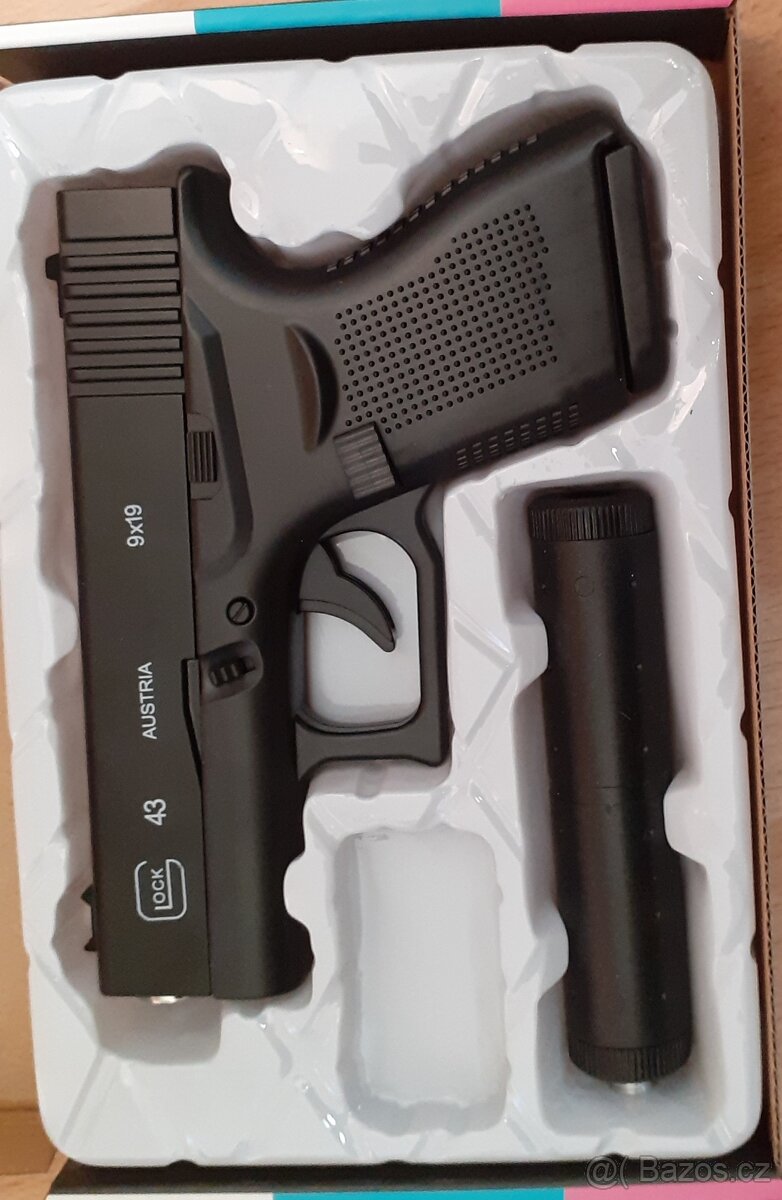 Airsoft zbraň Glok -43 polokovová - Manuální Nova - 5