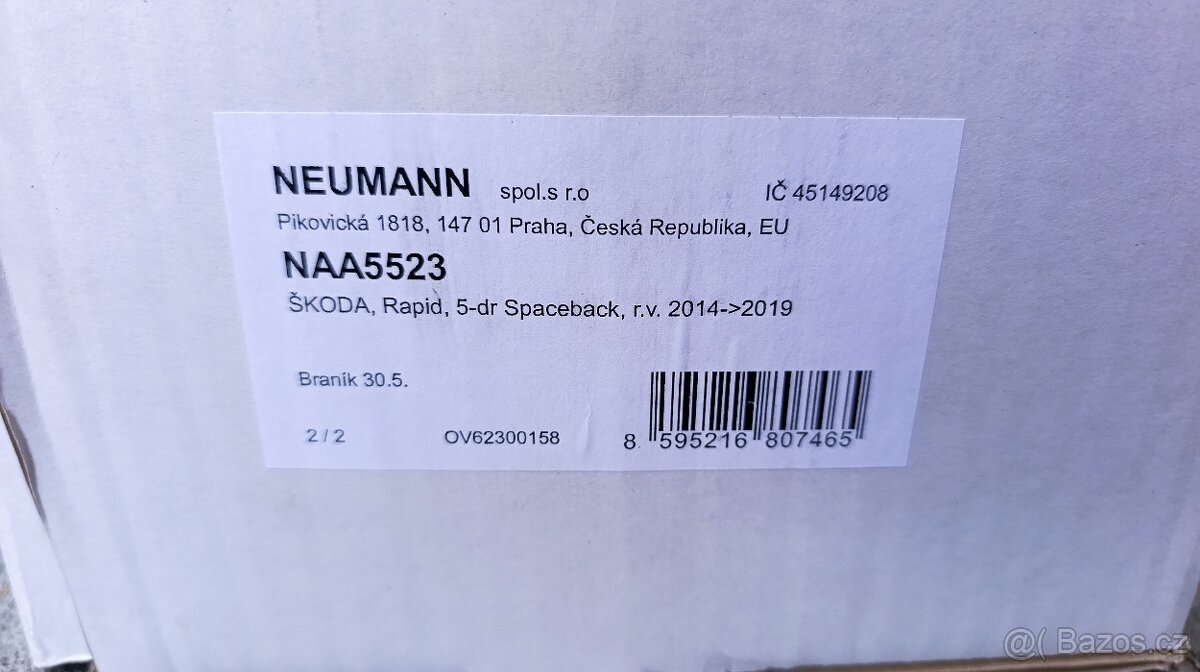 Střešní nosič NEUMANN pro ŠKODA, Rapid, 5-dr Spaceback - 5