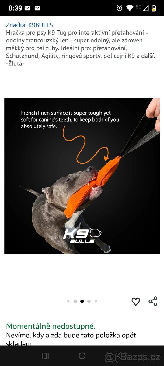 Pešek ,přetahovadlo pro psa. - 5