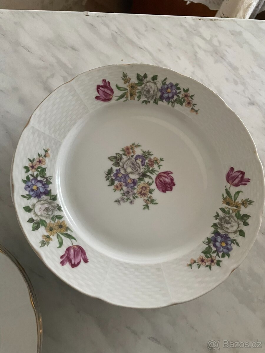Porcelánový set talířů Thun - Československo - 5
