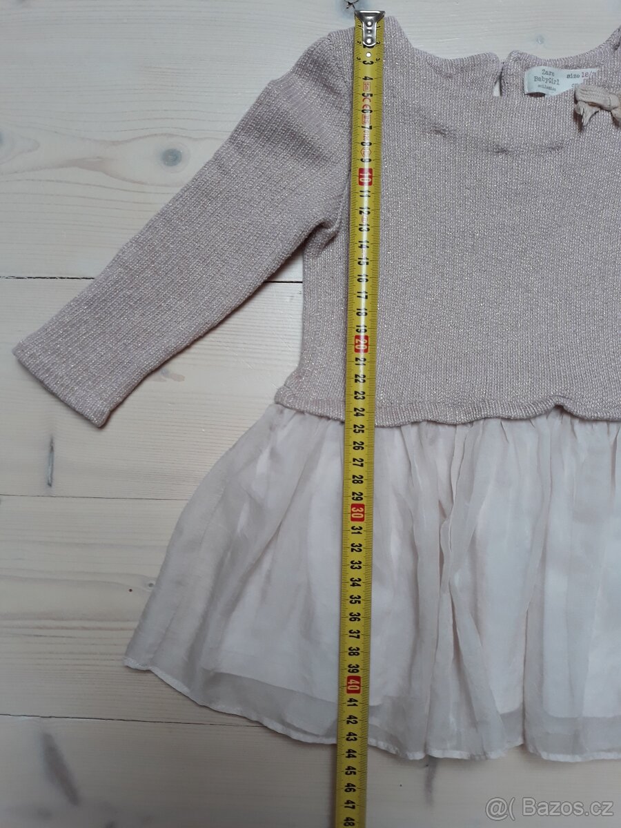 Starorůžové šaty vel 80 - 5