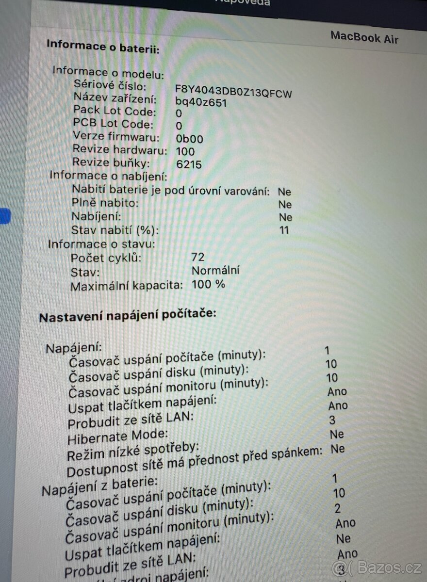 MacBook Air 13" 2024 M3 8GB 256GB stříbrná, 100% baterie - 5