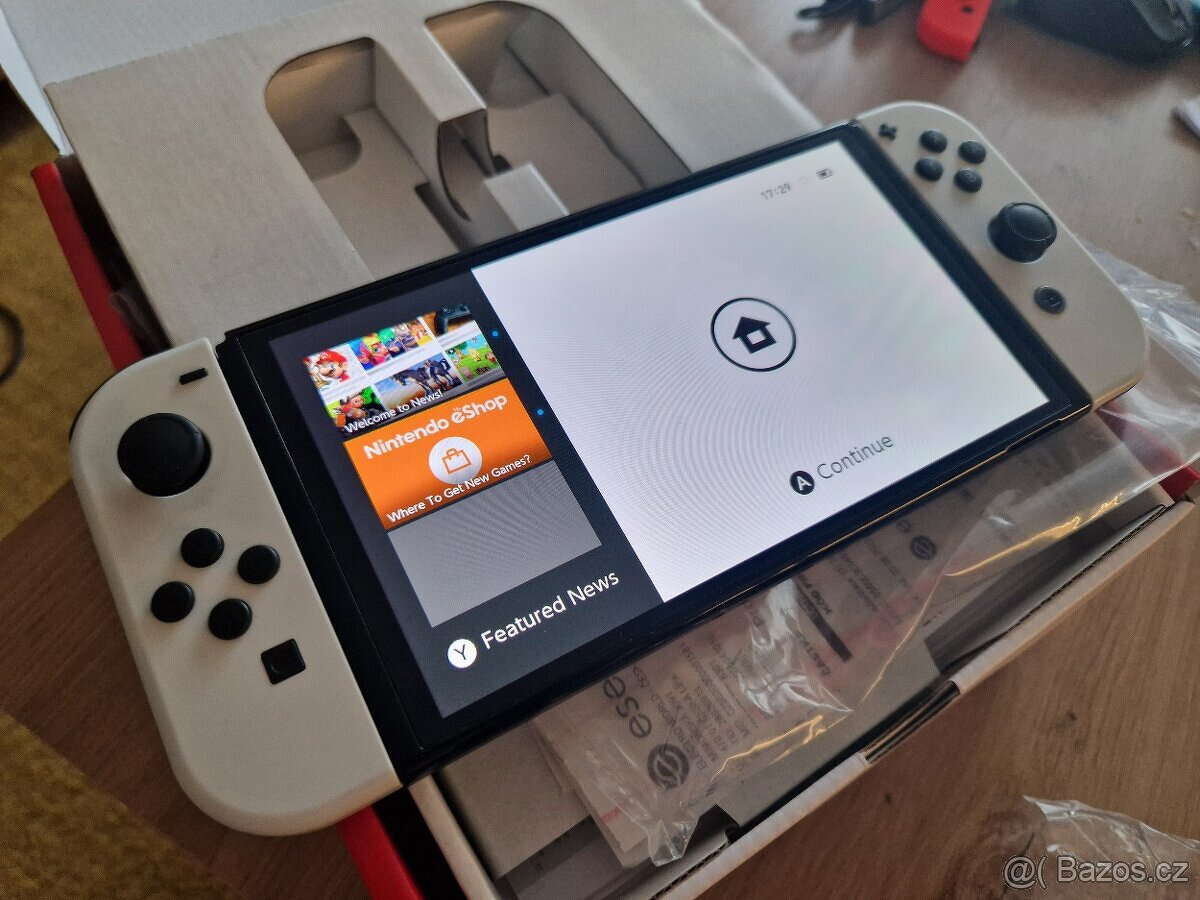 Nintendo Switch OLED White – TOP stav, kompletní balení - 5