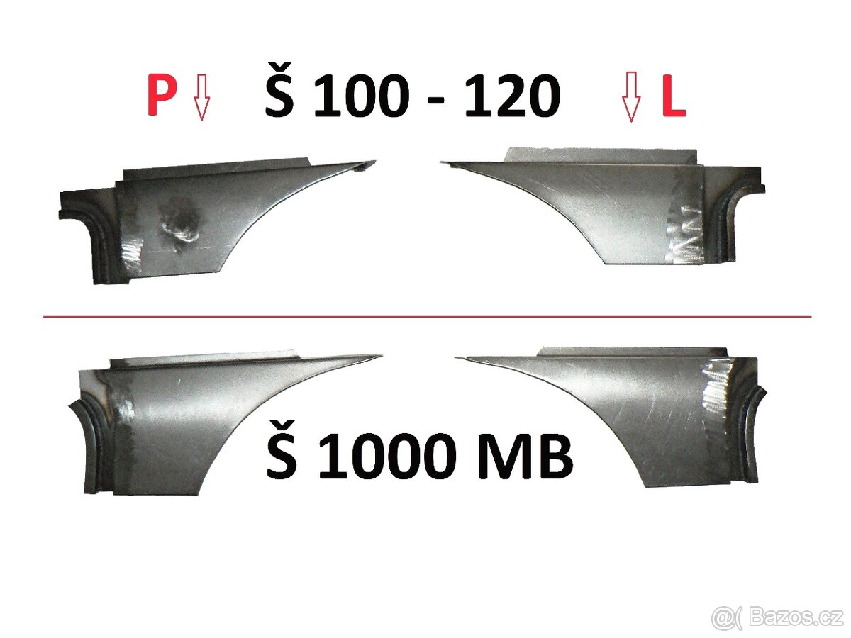 Plech pod motor Škoda 1000 MB - 100 - 110R - 5