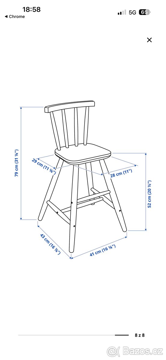 Dětská židle Ikea - 5