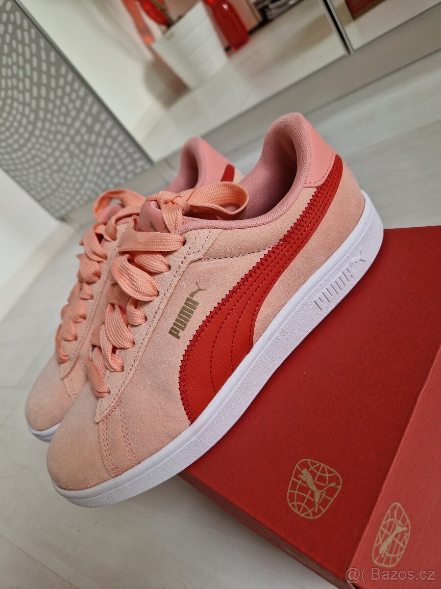 Oranžové kožené tenisky PUMA vel. 39 - 5