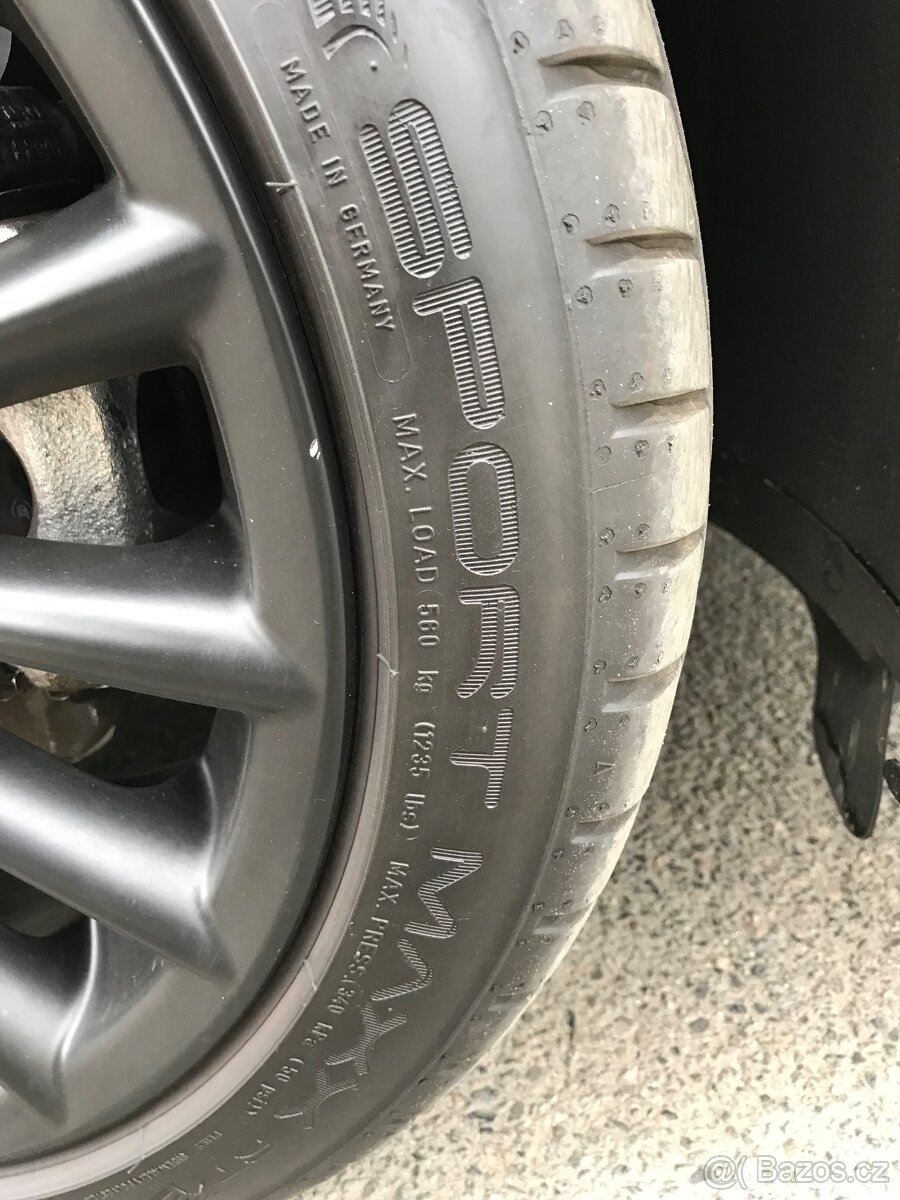 Prodám sadu letních pneu Dunlop SportMaxx 205/45 R17 - 5