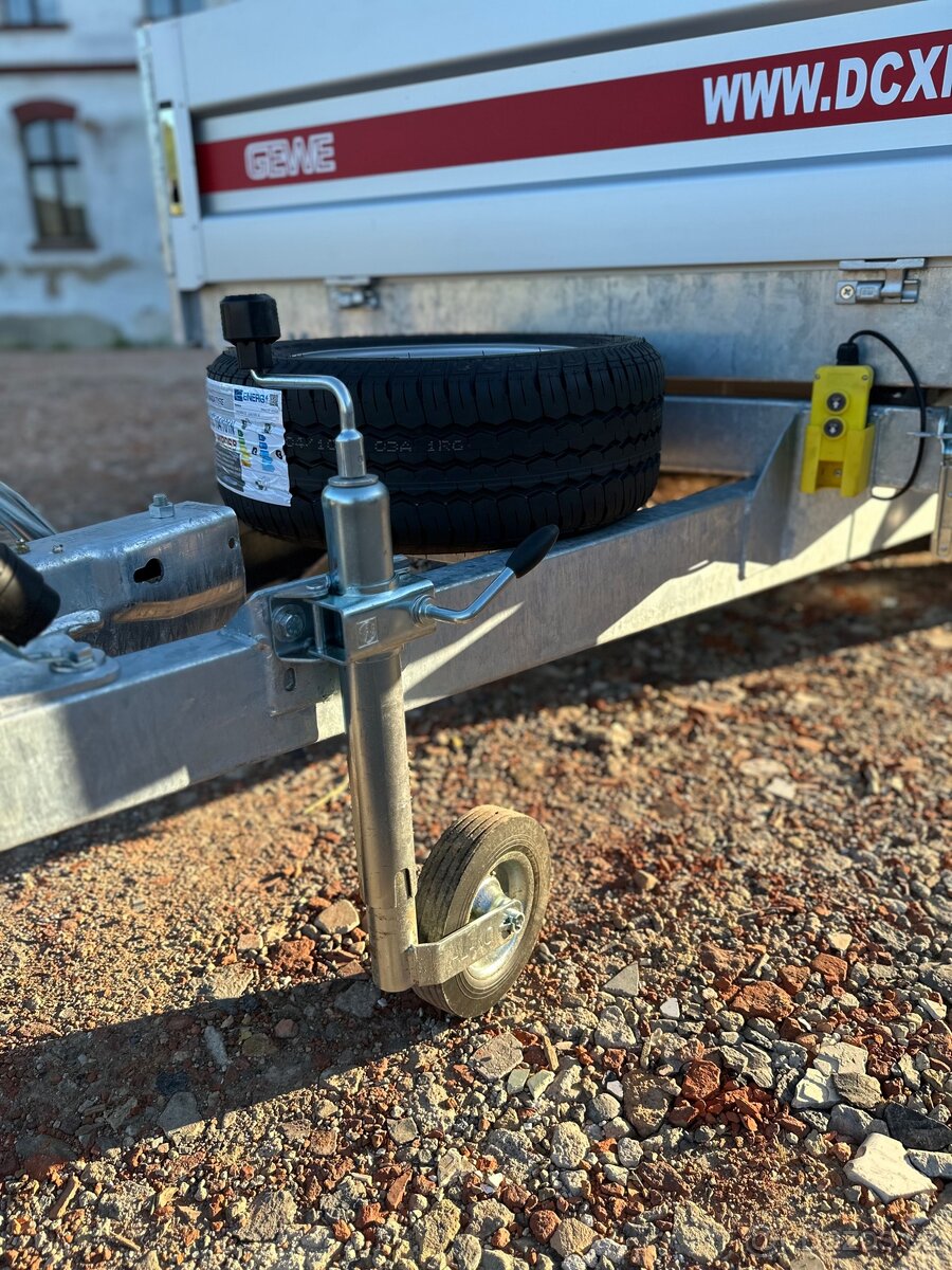 Přívěs Gewe P3500 F/3, Jednostranný sklopný elektrický - 5