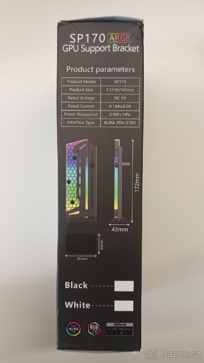 RGB podpěra pod grafickou kartu (White) - 5