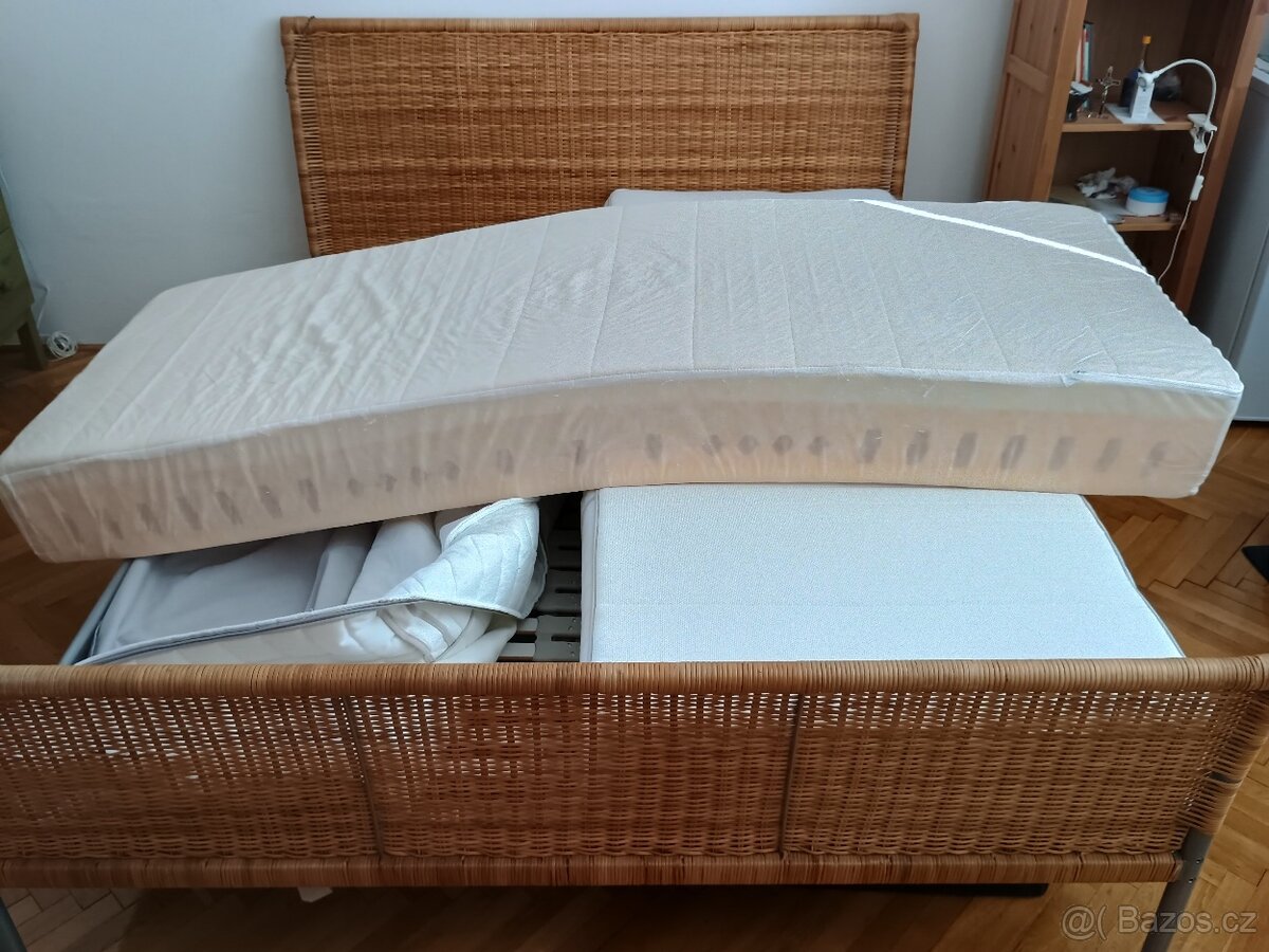 Prodám manželskou postel Ikea - 5