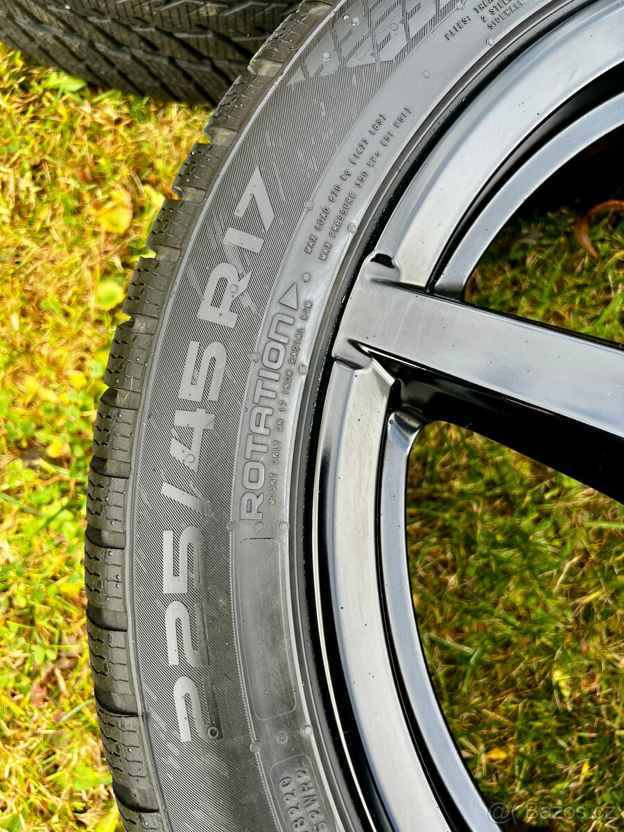 ALU ROVAL 7,5jx17ET46 + PNEU NOKIAN 225/45 R17 - 5