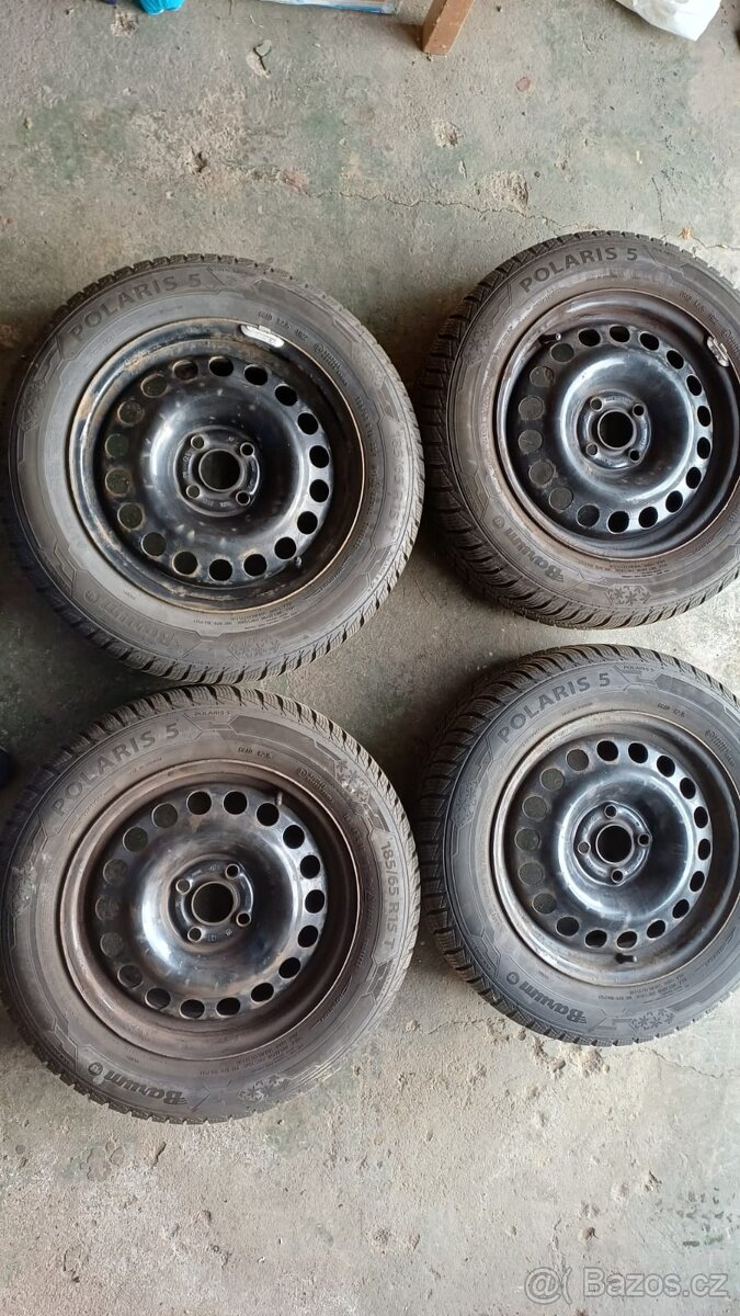 Prodám plechové disky s pneumatikama - 5