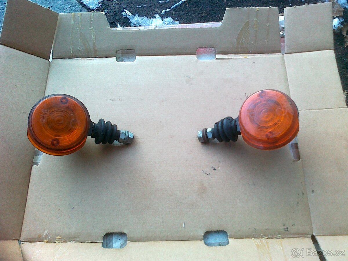 Simson - orig. DDR blikače, plexi blikačů, blatník, rámeček - 5