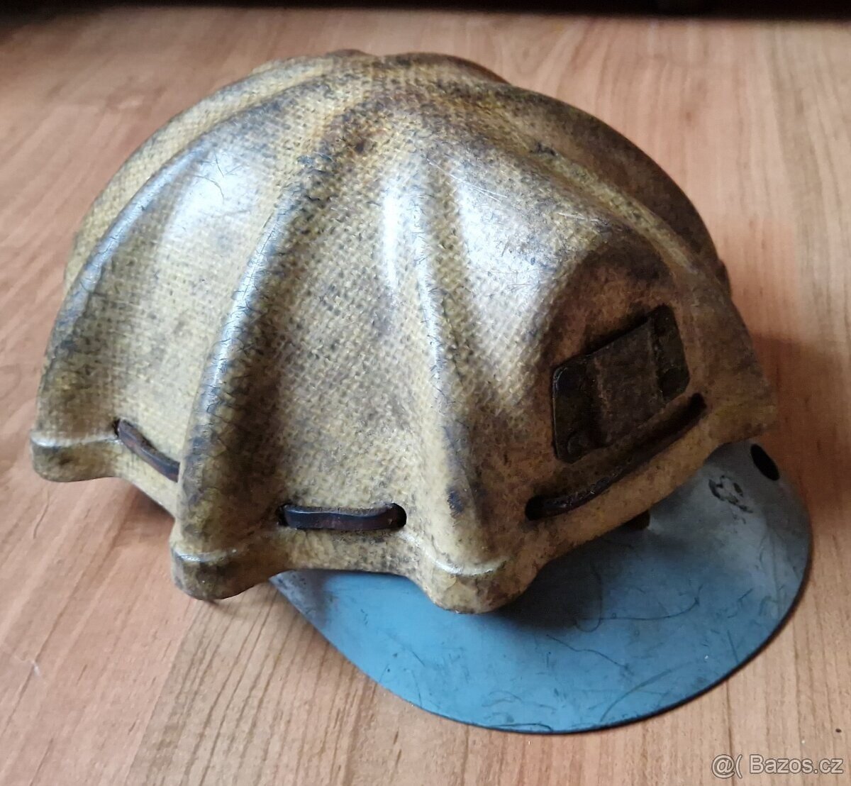 Hornická helma,přilba želva laminátová 4x,hornická lodička - 5