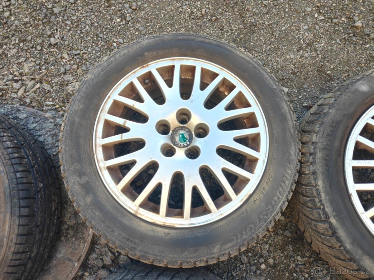 ALU sada 5x100 R16 Škoda Laurin & Klement + rezerva - 5