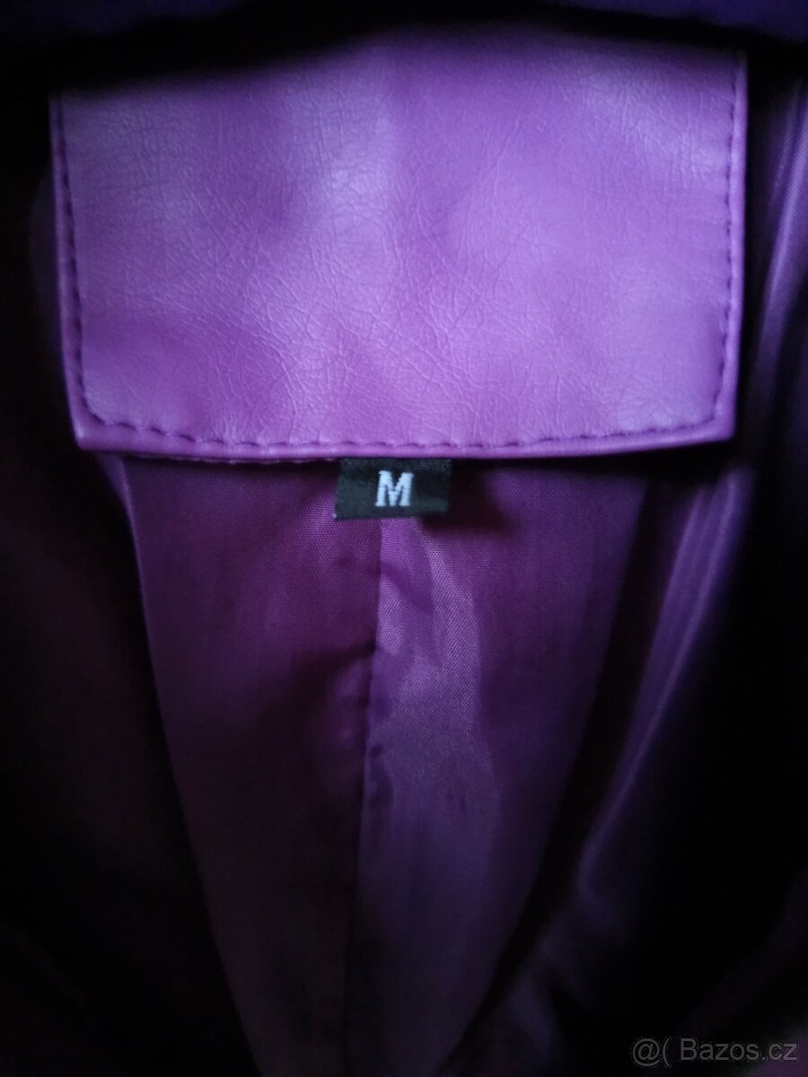 Dámská koženková bunda M - 5