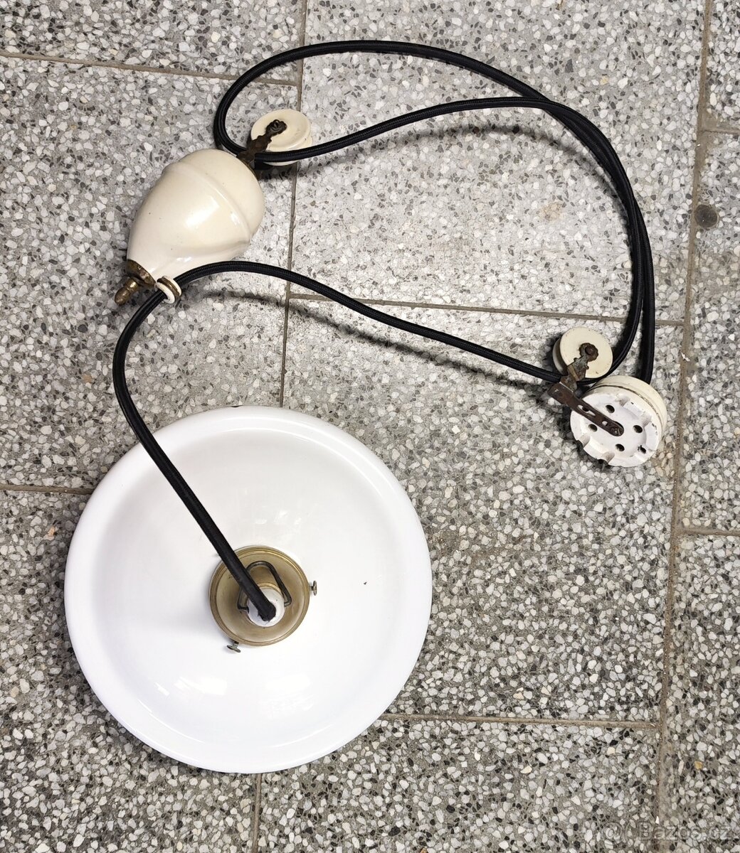 krásný starožitný kompletní stahovací lustr 3 - 5