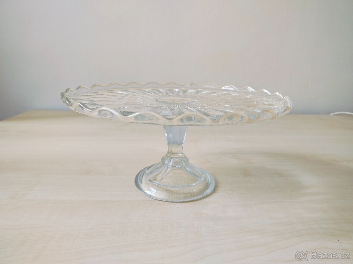 Servirovaci skleněný talíř - 5