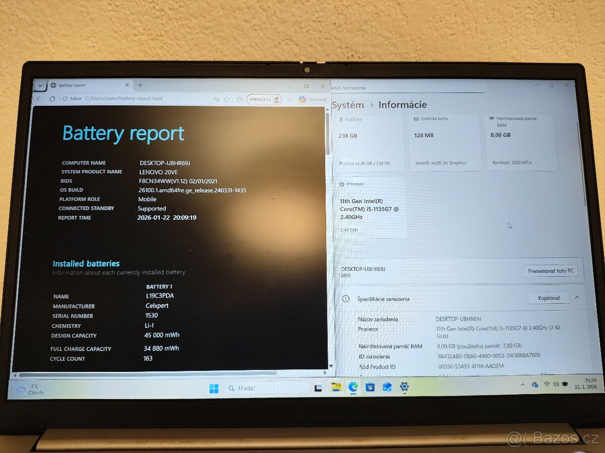 ThinkBook 15 G2 i5 | 8GB | 256GB - 5