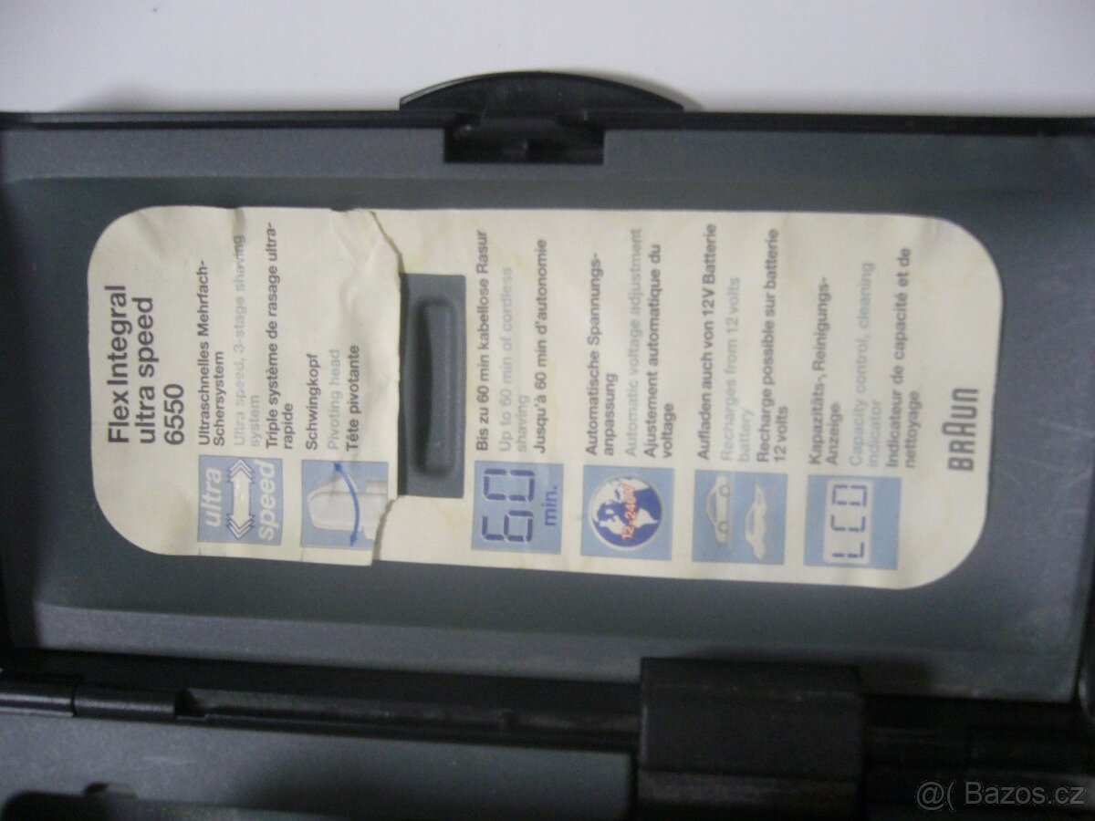 HOLÍCÍ STROJEK BRAUN FLEX INTEGRAL 6550 ULTRA SPEED - 5