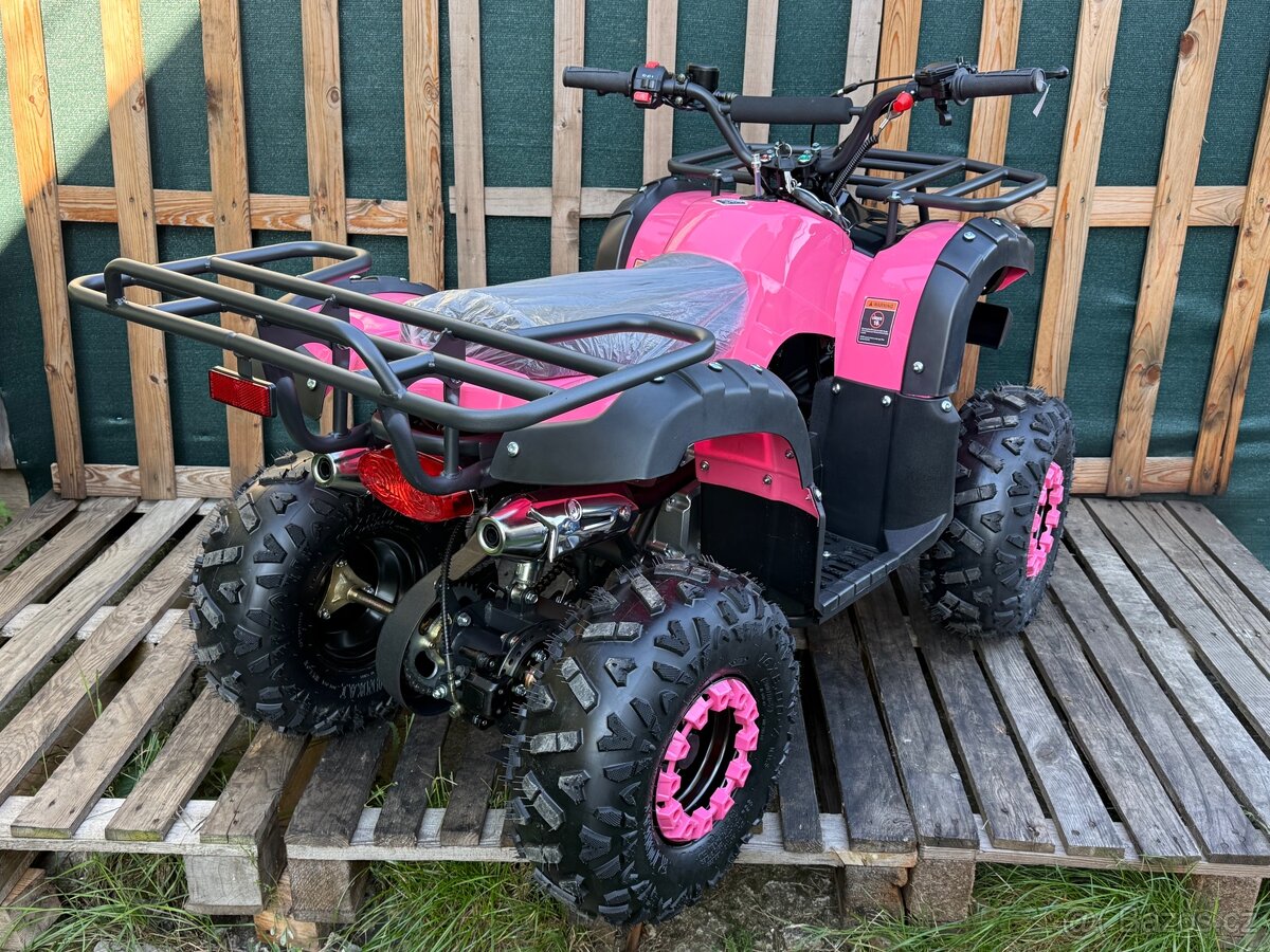 ATV 125ccm4T kola 7” růžová A055
