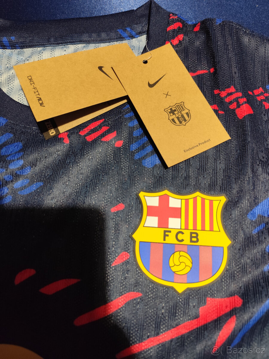 Dres Fc Barcelona Hráčsky Čierno-Modro-Červený Unikátny - 5