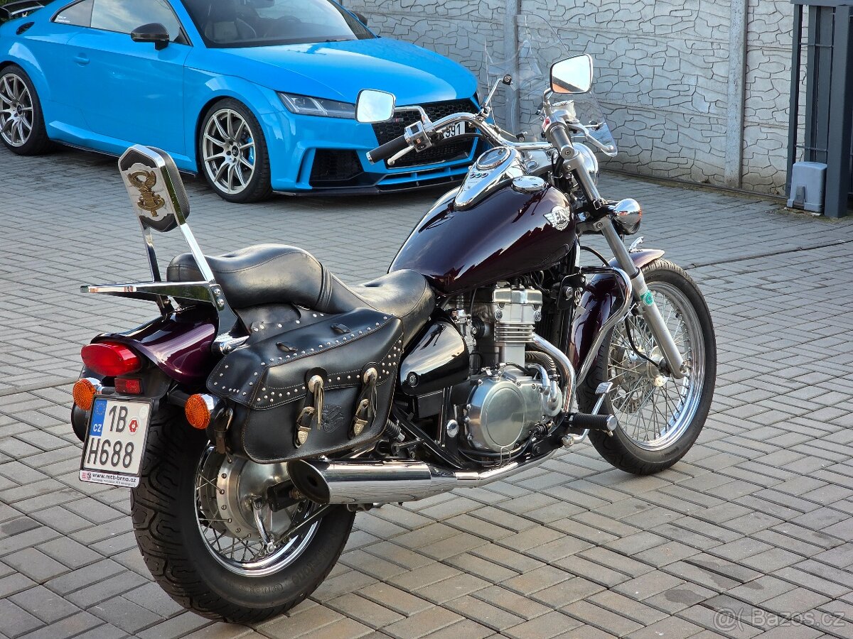 Kawasaki EN 500, padací rám, brašny, plexi, opěrka - 5