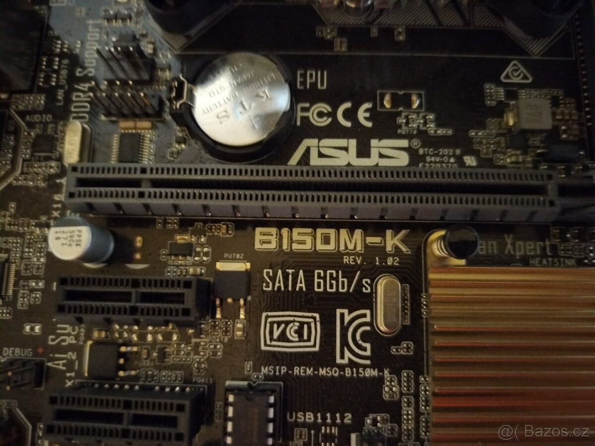 ASUS B150M-K soc 1151 + Intel Core i3-6100 - 5