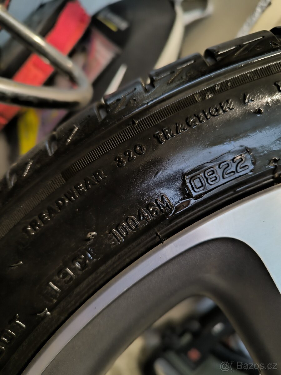 ALU kola Fiat 500 5x110 r18 Originál, pneu 6mm - 5