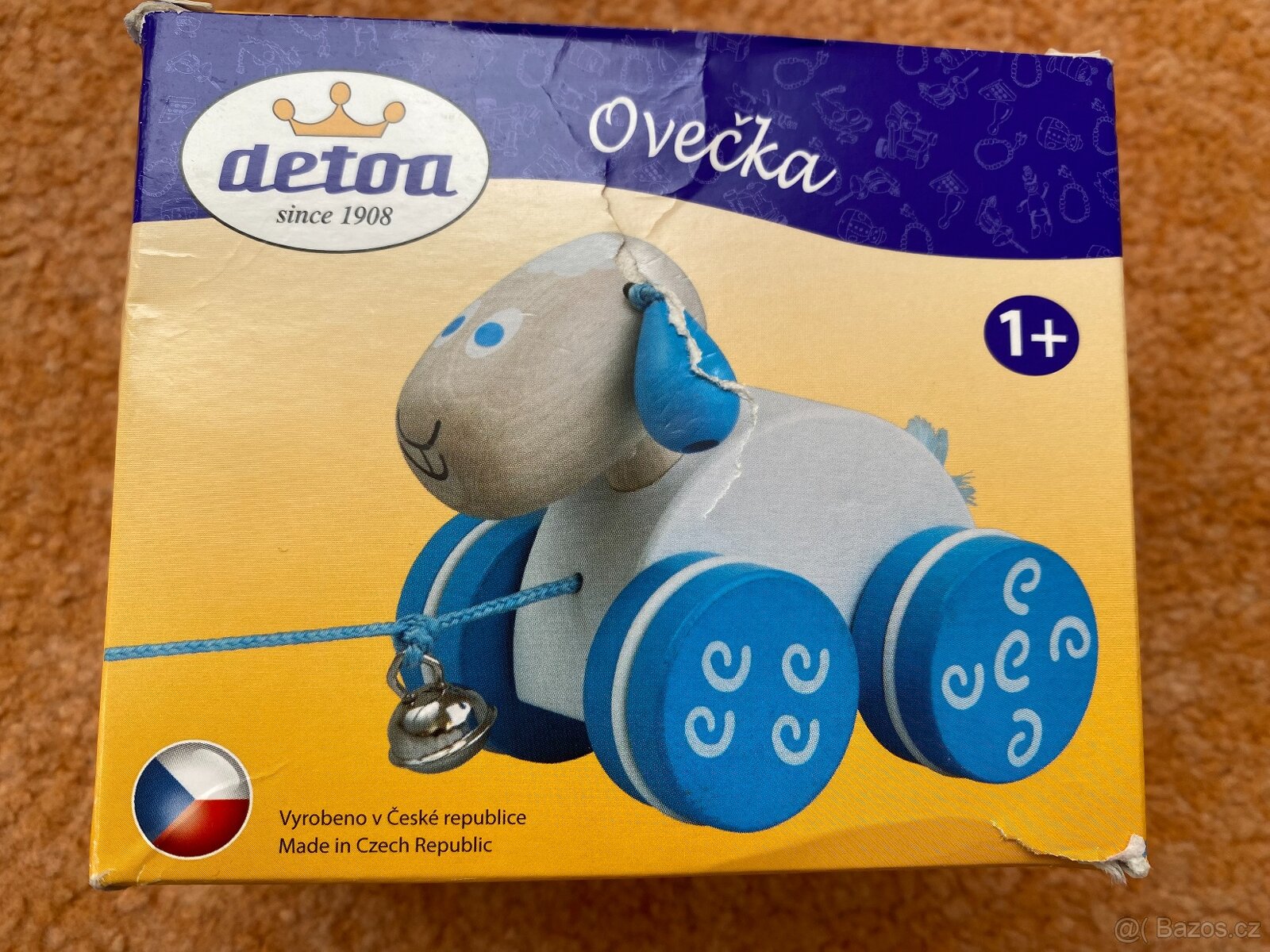 Tahací dřevěné hračky, vláček - 5