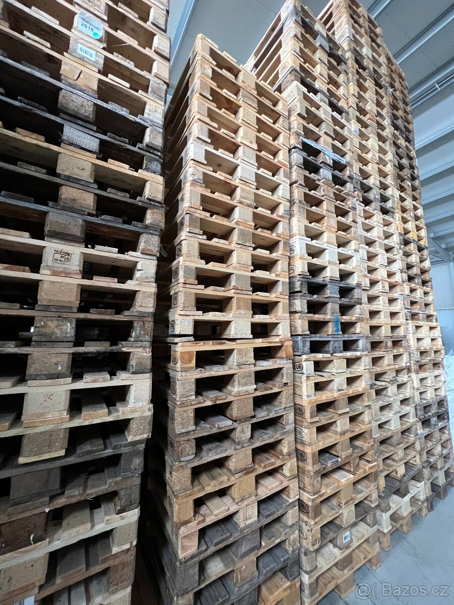 EUROpalety - světlé nepoškozené, tmavší s malým poškozením - 5