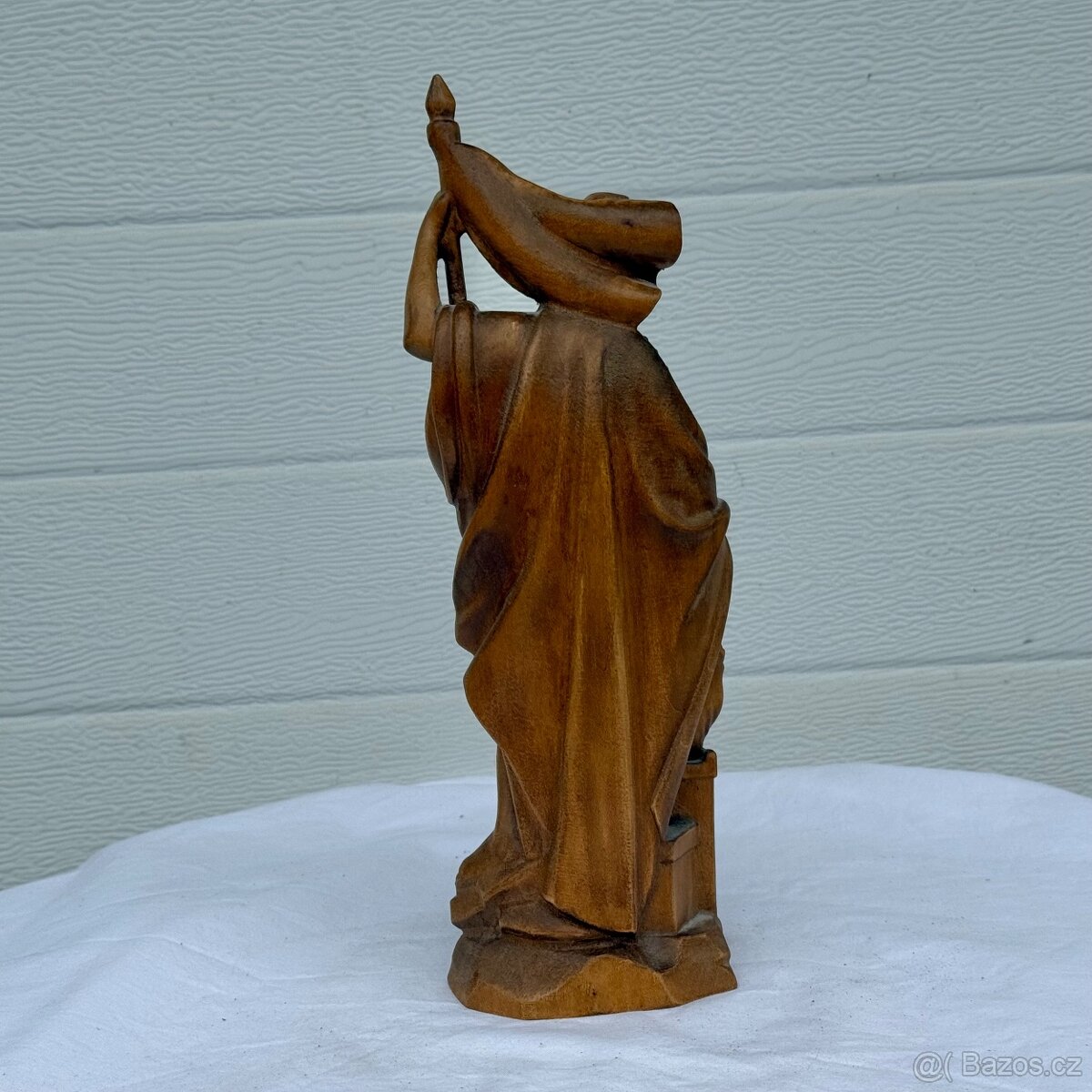 Dřevěná socha Svatý Florián pěkné detaily - 5