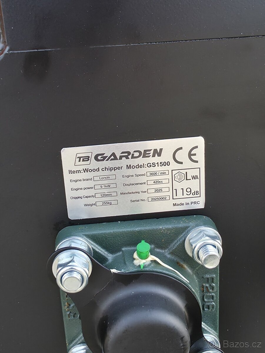 Štěpkovač-drtič-TB GARDEN GS1500 - 5