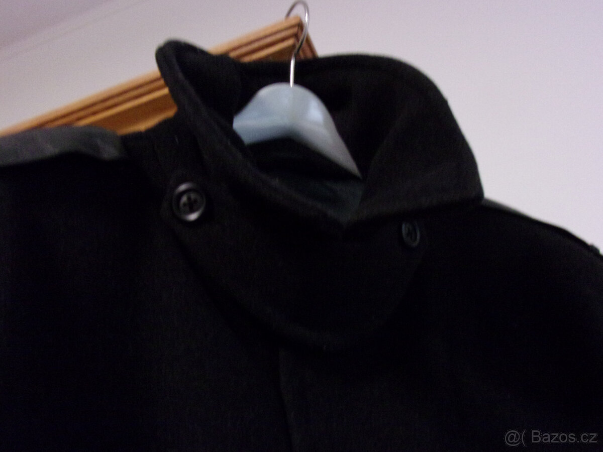 černý Top kabát -hubertus vlna,vel 52-54, šitý na míru - 5