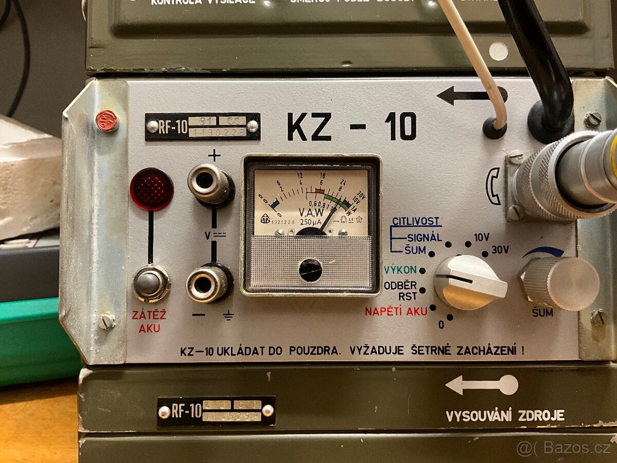 Rádiostanice Tesla RF-10, kompletní sada, odzkoušena - 5